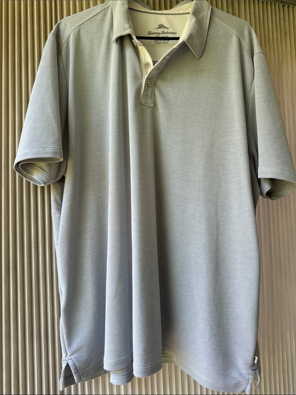 Tommy Bahama Light silver grey Short-Sleeve Polo